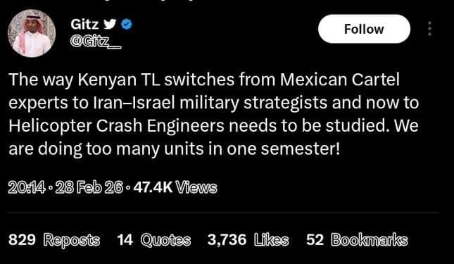 Gitz gitz follow the way kenyan tl switches from mexican cartel experts to irani