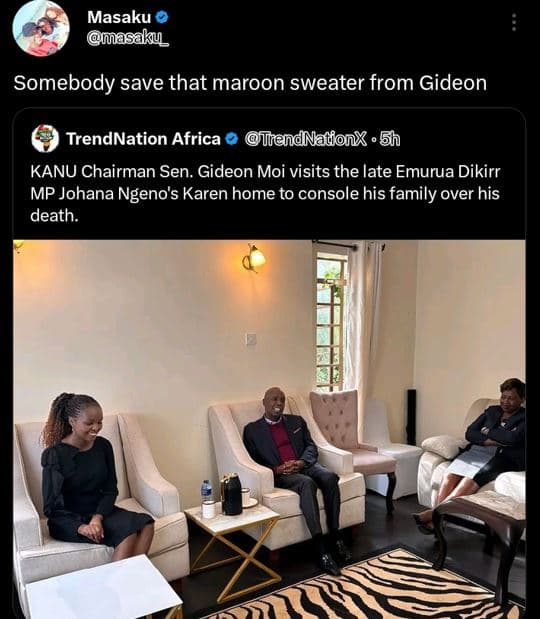 Masaku masaku somebody save that maroon sweater from gideon trendnation africa u