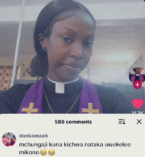 588 comments dankamaah mchungaji kuna kichwa nataka uvekelee mikono