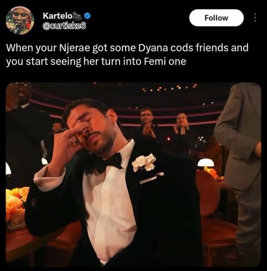 Kartelo cuntiskes follow when your njerae got some dyana cods friends and you st