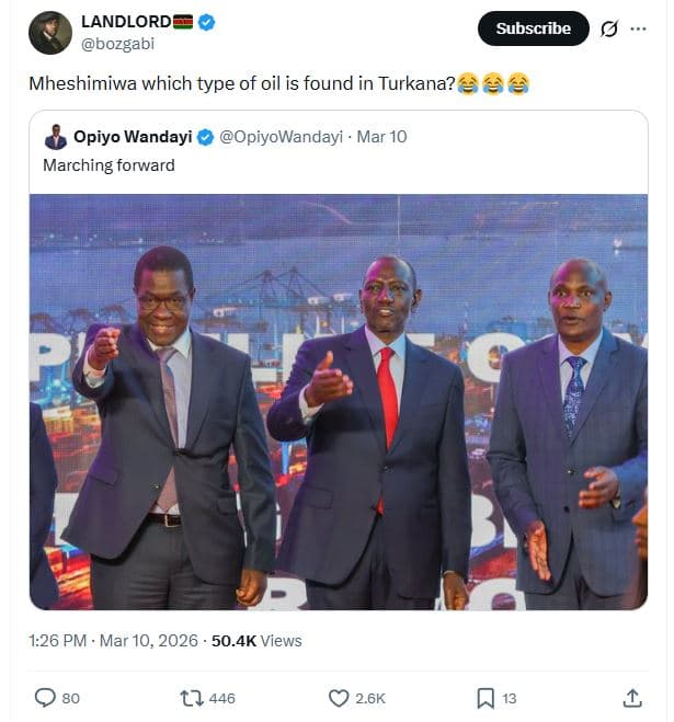 Landlord bozgabi subscribe mheshimiwa which type of oil is found in turkana? e6