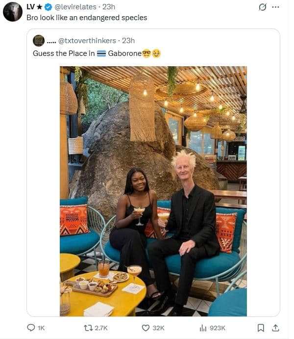 Lv levirelates 23h bro look like an endangered species txtoverthinkers 23h guess