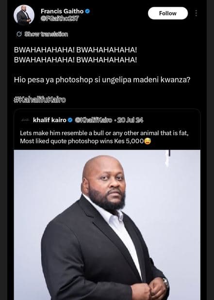 Francis gaitho foaithcps7 follow sho0 dashaficn bwahahahaha! bwahahahaha! bwahah