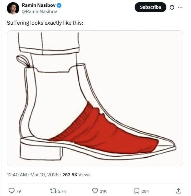 Ramin nasibov raminnasibov subscribe suffering looks exactly like this 12.40 am