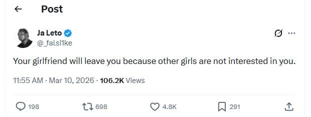 Post ja leto _falsilke your girlfriend will leave you because other girls are no