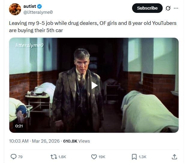 Autist litteralymeo subscribe leaving my 95 job while drug dealers of girls and