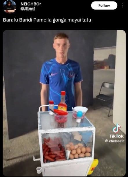 Neighbor jutranu follow barafu baridi pamella gonga mayai tatu tiktok chelseaic