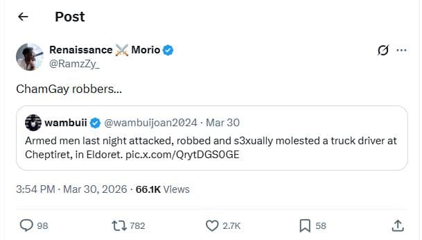 Post renaissance ramzzy_ morio chamgay robbers wambuii wambuijoan2024 . mar 30 a