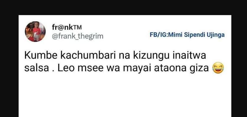 Frnktm frank_thegrim fbigmimi sipendi ujinga kumbe kachumbari na kizungu inaitwa