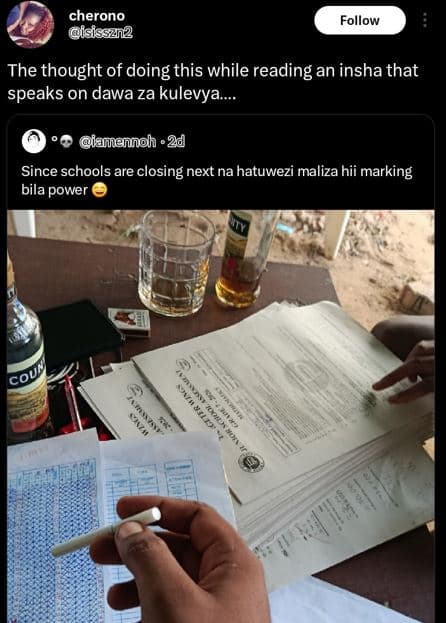 Cherono isisszn2 follow the thought of doing this while reading an insha that sp