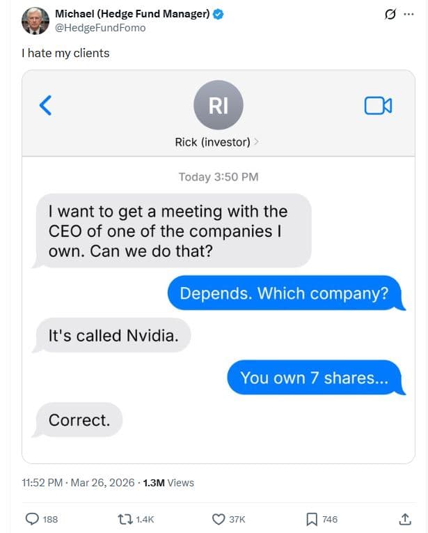 Michael hedge fund manager hedgefundfomo hate my clients ri rick investor today