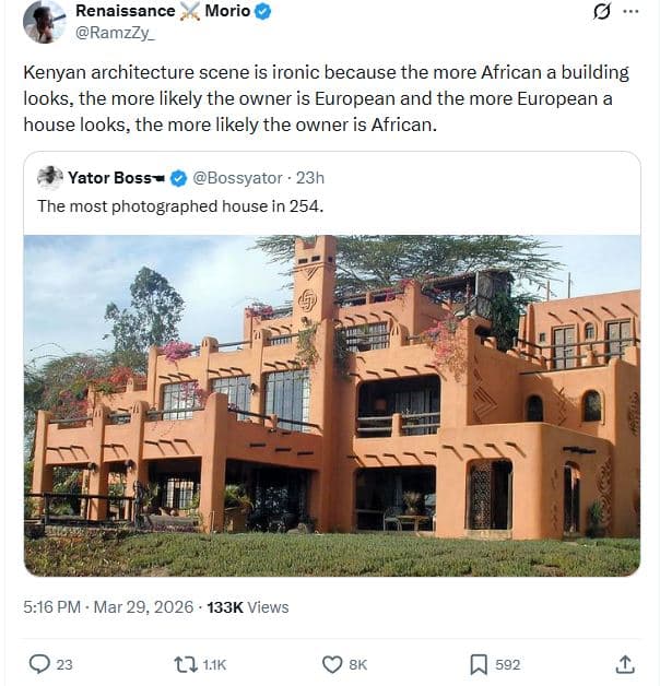 Renaissance ramzzy_ morio kenyan architecture scene is ironic because the more a