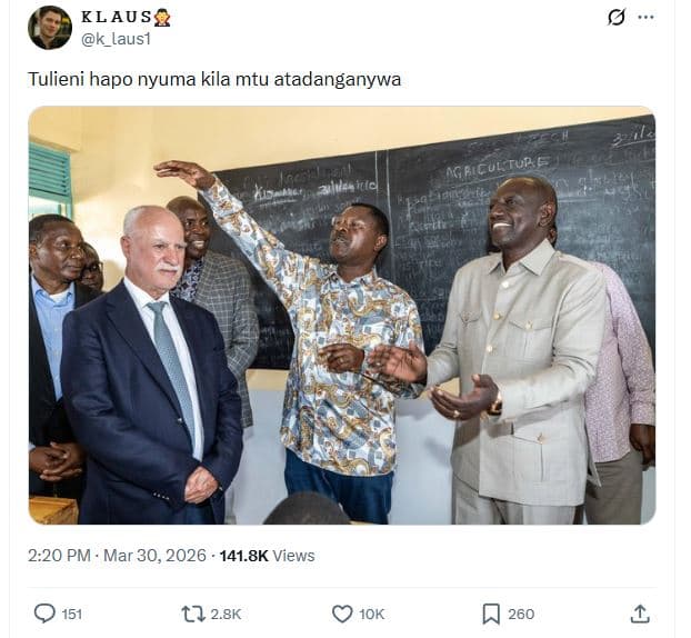 Klaus k_lausı tulieni hapo nyuma kila mtu atadanganywa cultun agaal 2.20 pm mar