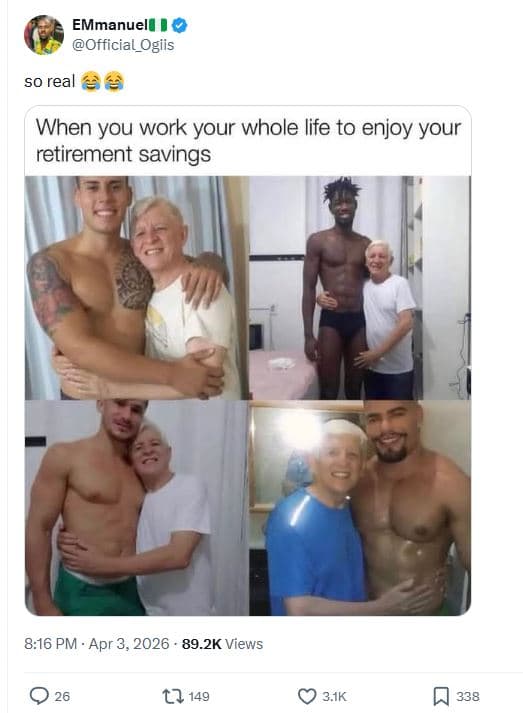 Emmanuell official_ogiis s0 real when you work your whole life to enjoy your ret