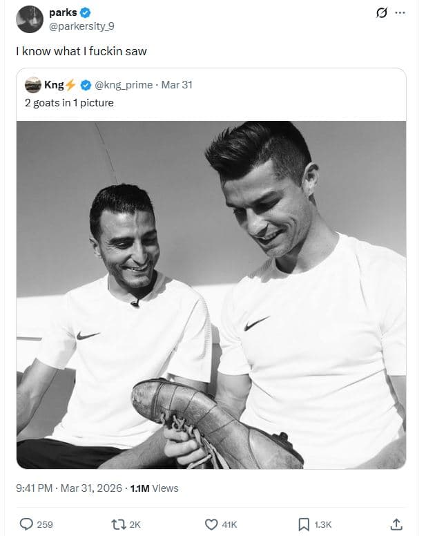 Parks parkersity_9 know what fuckin saw kng kng_prime mar 31 2 goats in picture