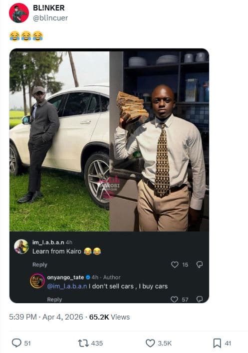 Blinker blincuer 432 001 im_la b.a.n 4h learn from kairo reply onyango_tate auth