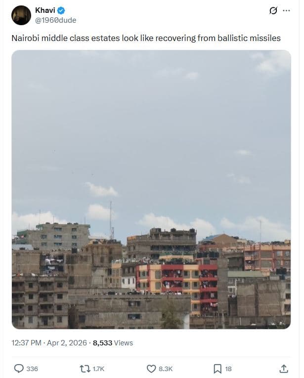 Khavi 1960dude nairobi middle class estates look like recovering from ballistic