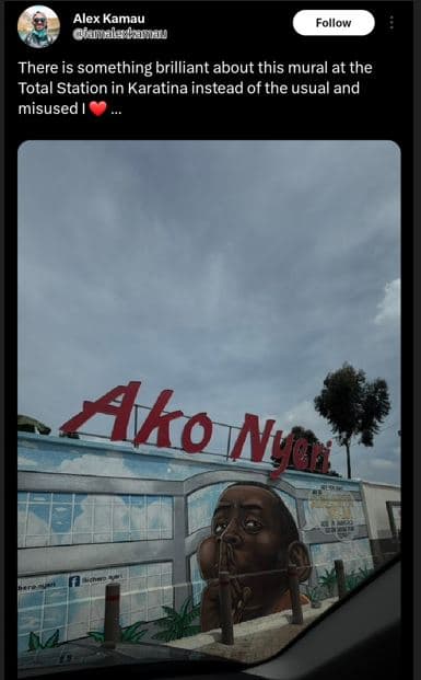 Alex kamau qaanflexkrun follow there is something brilliant about this mural at