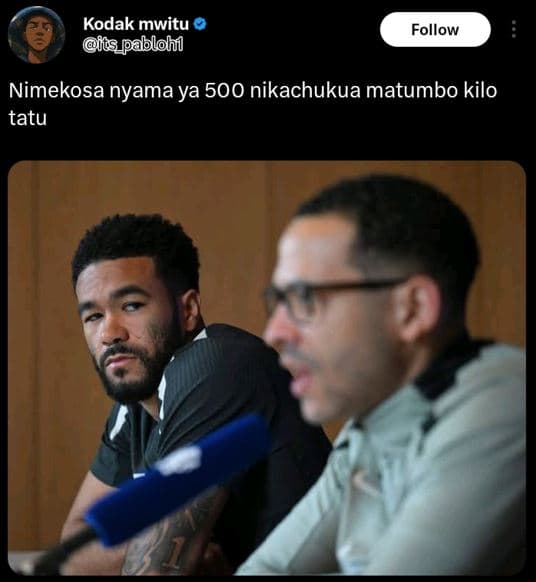 Kodak mwitu 8us pablohi follow nimekosa nyama ya 500 nikachukua matumbo kilo tat