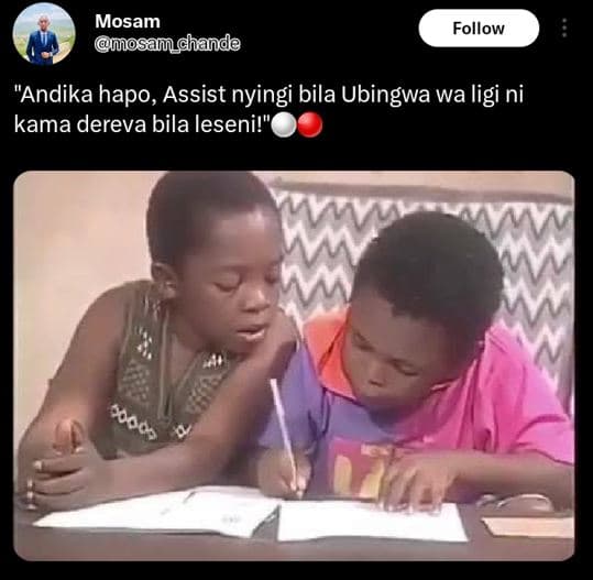 Mosam osam chande follow andika hapo, assist nyingi bila ubingwa wa ligi ni kama