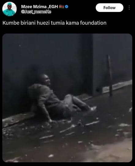 Mzee mzima , egh ustgneneke follow kumbe biriani huezi tumia kama foundation