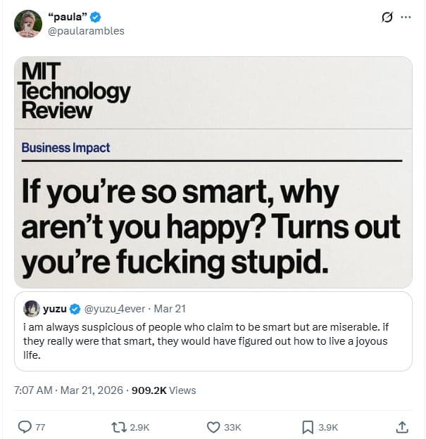 Paula paularambles mit tchnology review business impact ifyou're sosmart why are