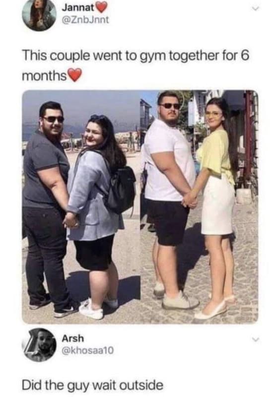 Jannat znbjnnt this couple went to gym together for 6 months arsh khosaalo did t