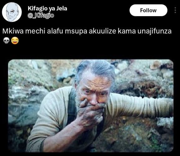 Kifagio ya jela klagio follow mkiwa mechi alafu msupa akuulize kama unajifunza
