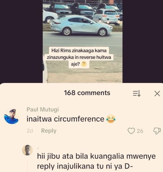 Hizi rims zinakaaga kama zinazunguka in reverse huitwa aje? 168 comments paul mu
