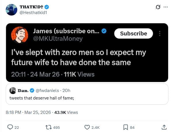 Thatkidt hesthatkidi james subscribe on.. mkultramoney subscribe i've slept with